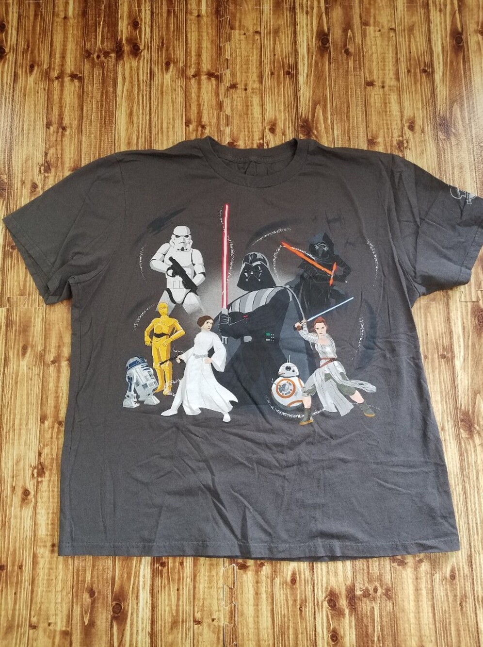 Star Wars Men's 2XL Gray 30th Anniversary Darth Vador Kylo Shirt Disney Store